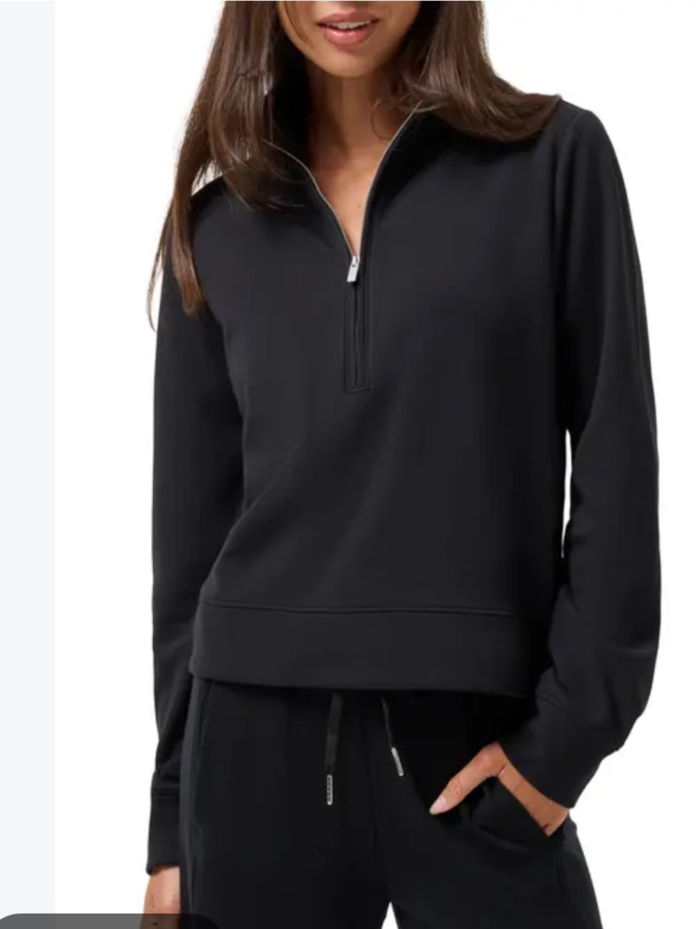 Travis Mathew Cloud Half Zip Pullover sz M in Black